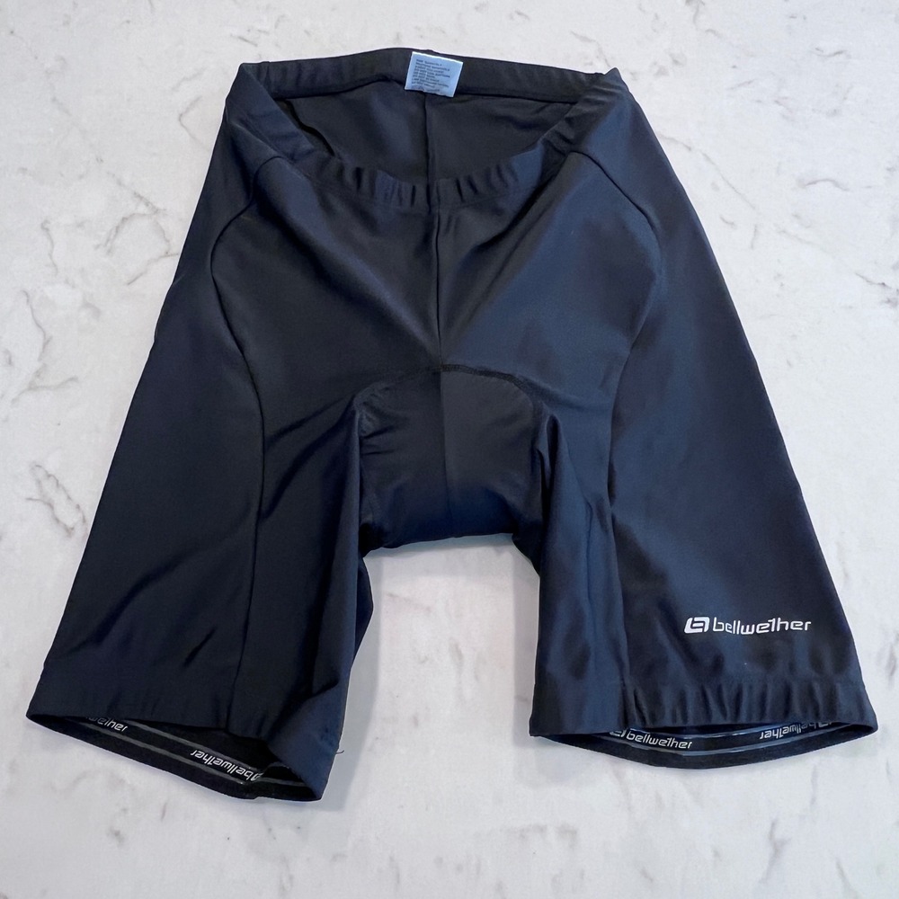 Bellwether Mens Black Padded Cycling Shorts Style 0352 Size L